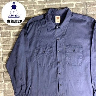 ディッキーズ(Dickies)のディッキーズ☆ワークシャツ US古着 ワンポイントロゴ 希少 90s dg2(シャツ)