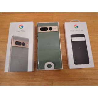 グーグルピクセル(Google Pixel)のPixel 7 Pro 本体　純正ケース付き(スマートフォン本体)