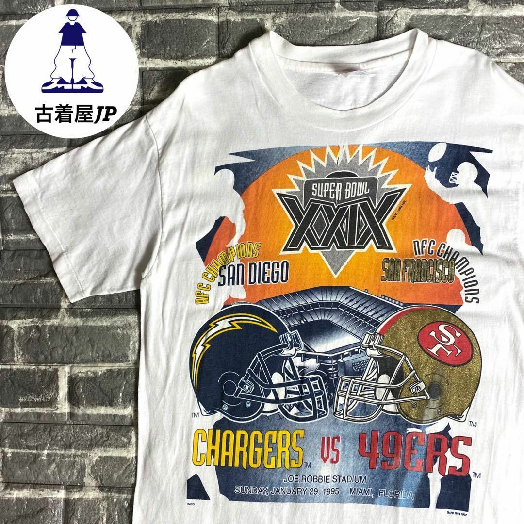 NFL☆プリントTシャツ US 90s デカロゴ USA製 希少 dg5