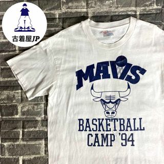 ヘインズ(Hanes)のUSA製 NBA ヘインズ プリントTシャツ 90s デカロゴ US古着 dg7(Tシャツ/カットソー(半袖/袖なし))