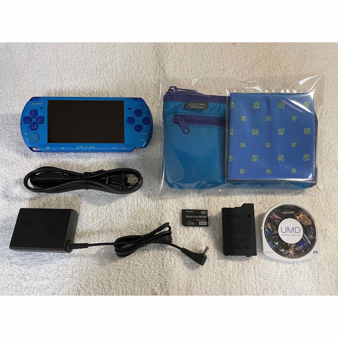 PSP3000 限定色 スカイブルー マリンブルー ジャンク品