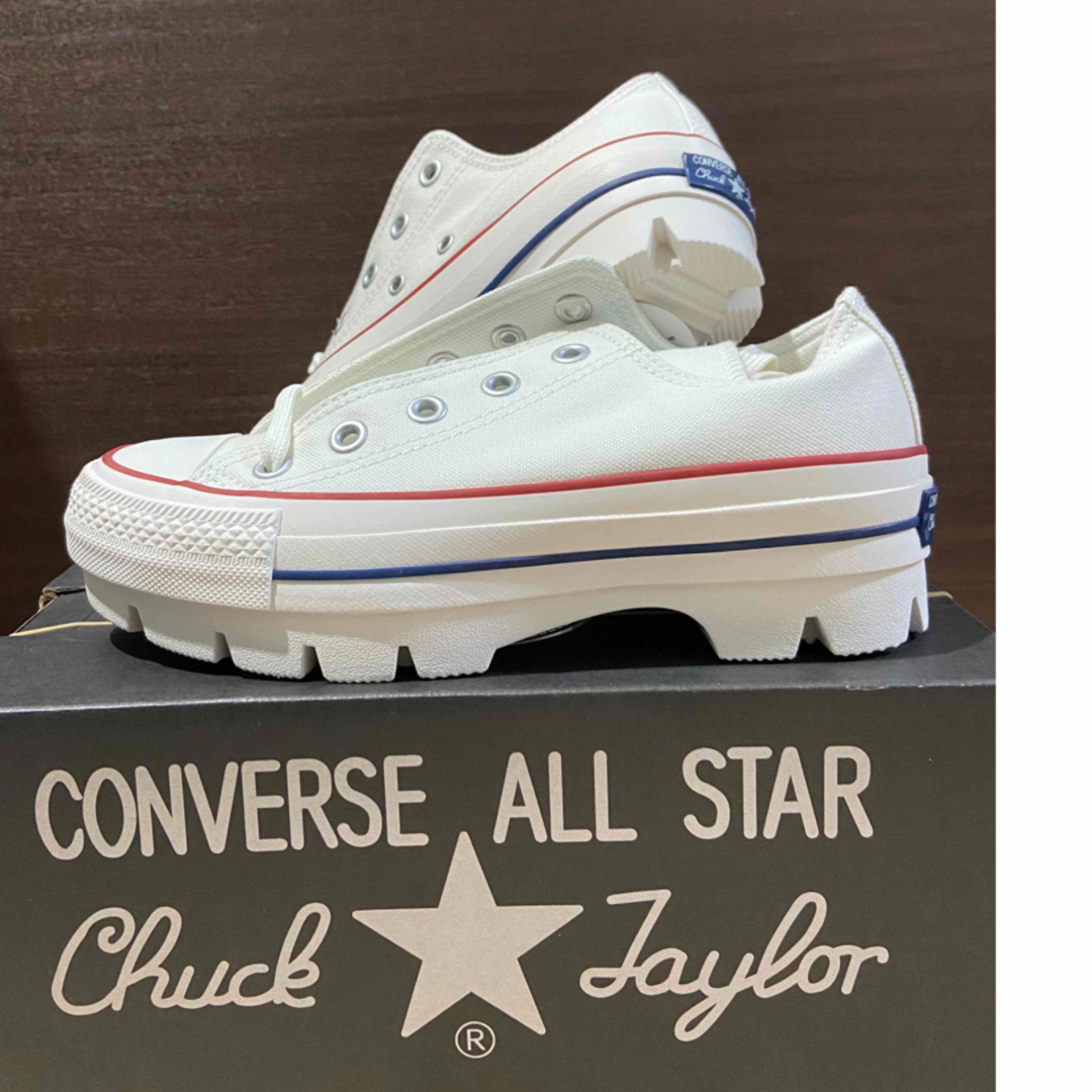 23cm【converse】100周年 厚底 チャンク チャックテイラー - スニーカー