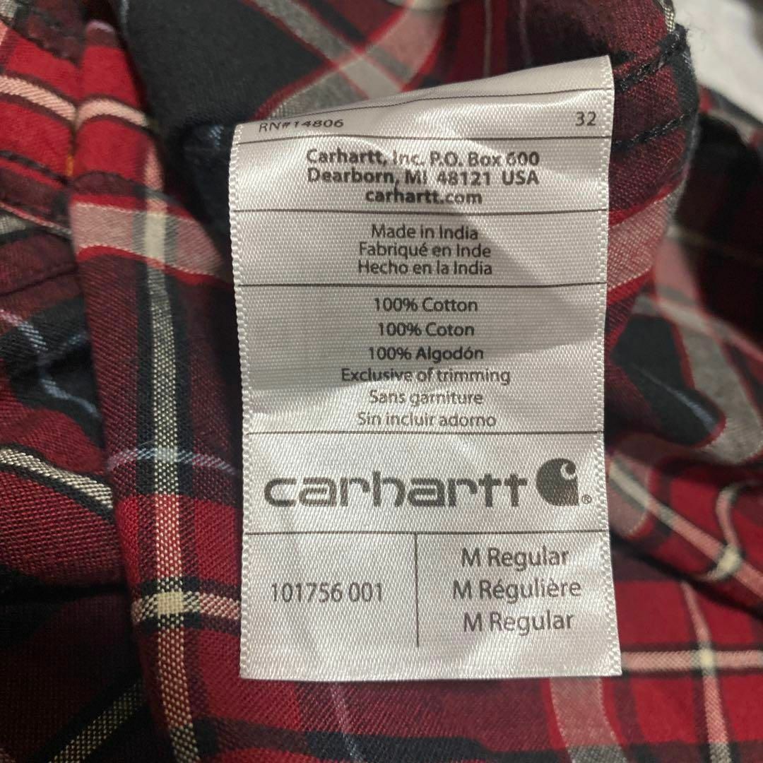 carhartt(カーハート)のカーハート☆チェックシャツ US古着 ワンポイントロゴ 希少 90s メンズのトップス(シャツ)の商品写真