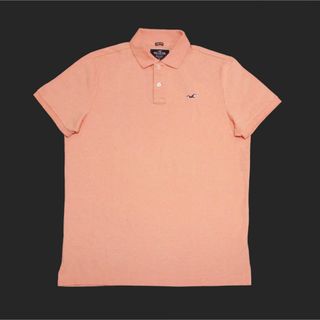 ホリスター(Hollister)の★新品★ホリスター★鹿の子ポロシャツ (Coral/XL)(ポロシャツ)