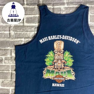 ハーレーダビッドソン(Harley Davidson)のハーレーダビッドソン☆タンクトップ USA古着 両面プリント 90s(タンクトップ)