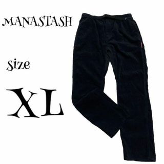 マナスタッシュ(MANASTASH)のMANASTASH マナスタッシュ ☆ コーデュロイパンツ ブラック XLサイズ(その他)