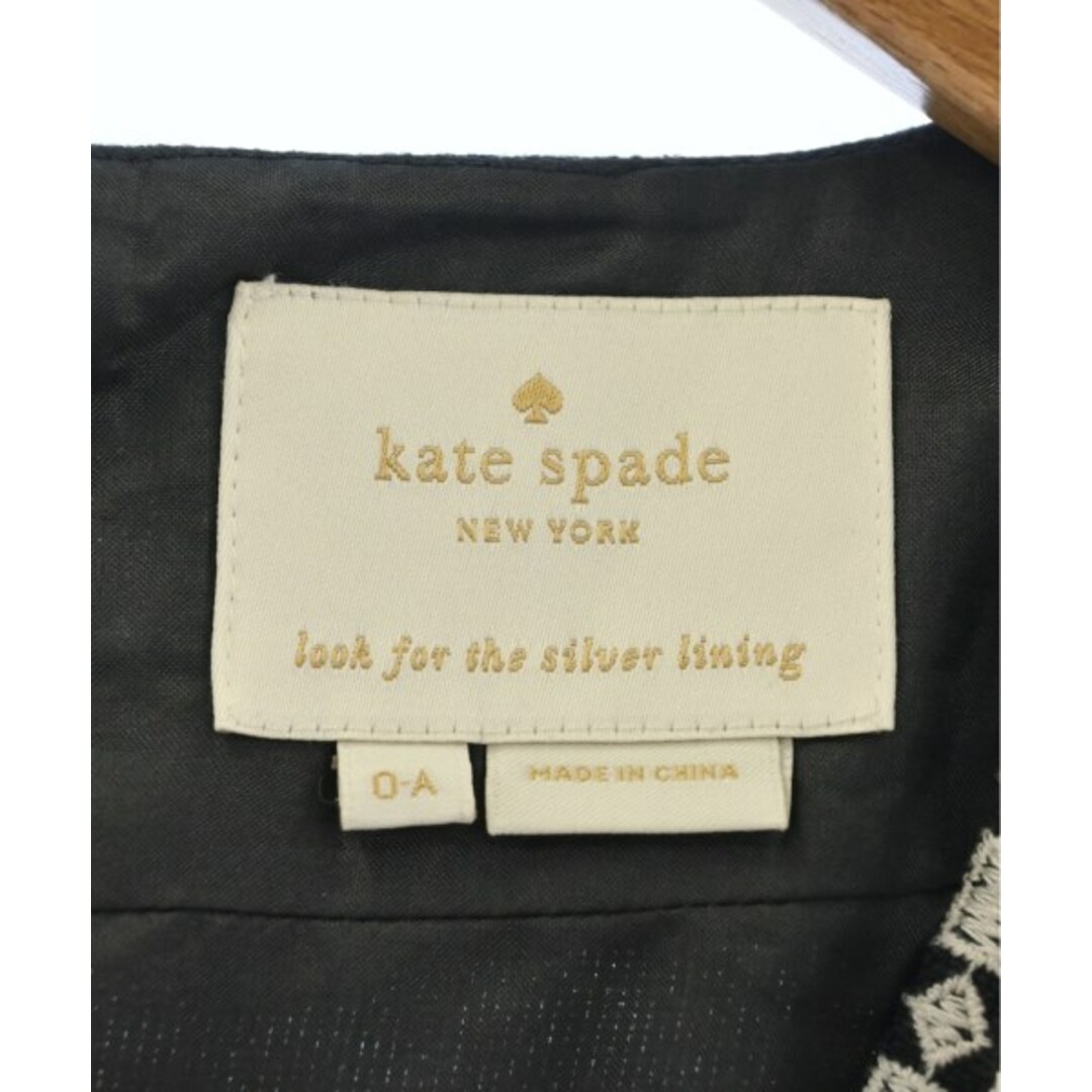 kate spade new york(ケイトスペードニューヨーク)のkate spade new york ワンピース 0(XS位) 黒 【古着】【中古】 レディースのワンピース(ひざ丈ワンピース)の商品写真