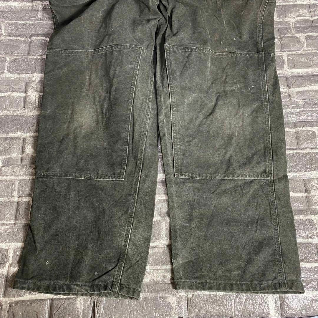 カーハート☆オーバーオール USA古着 レザーロゴ 90s メキシコ製 カーハート☆オーバーオール USA古着 レザーロゴ 90s メキシコ製