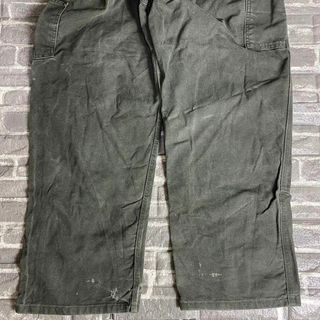 carhartt - カーハート☆オーバーオール USA古着 レザーロゴ 90s