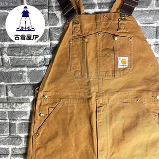 カーハート(carhartt)のカーハート☆オーバーオール USA古着ワンポイントロゴ ワーク ゆるだぼ(サロペット/オーバーオール)