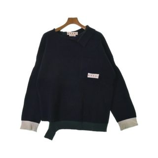 マルニ(Marni)のMARNI マルニ ニット・セーター 44(S位) 紺x緑 【古着】【中古】(ニット/セーター)