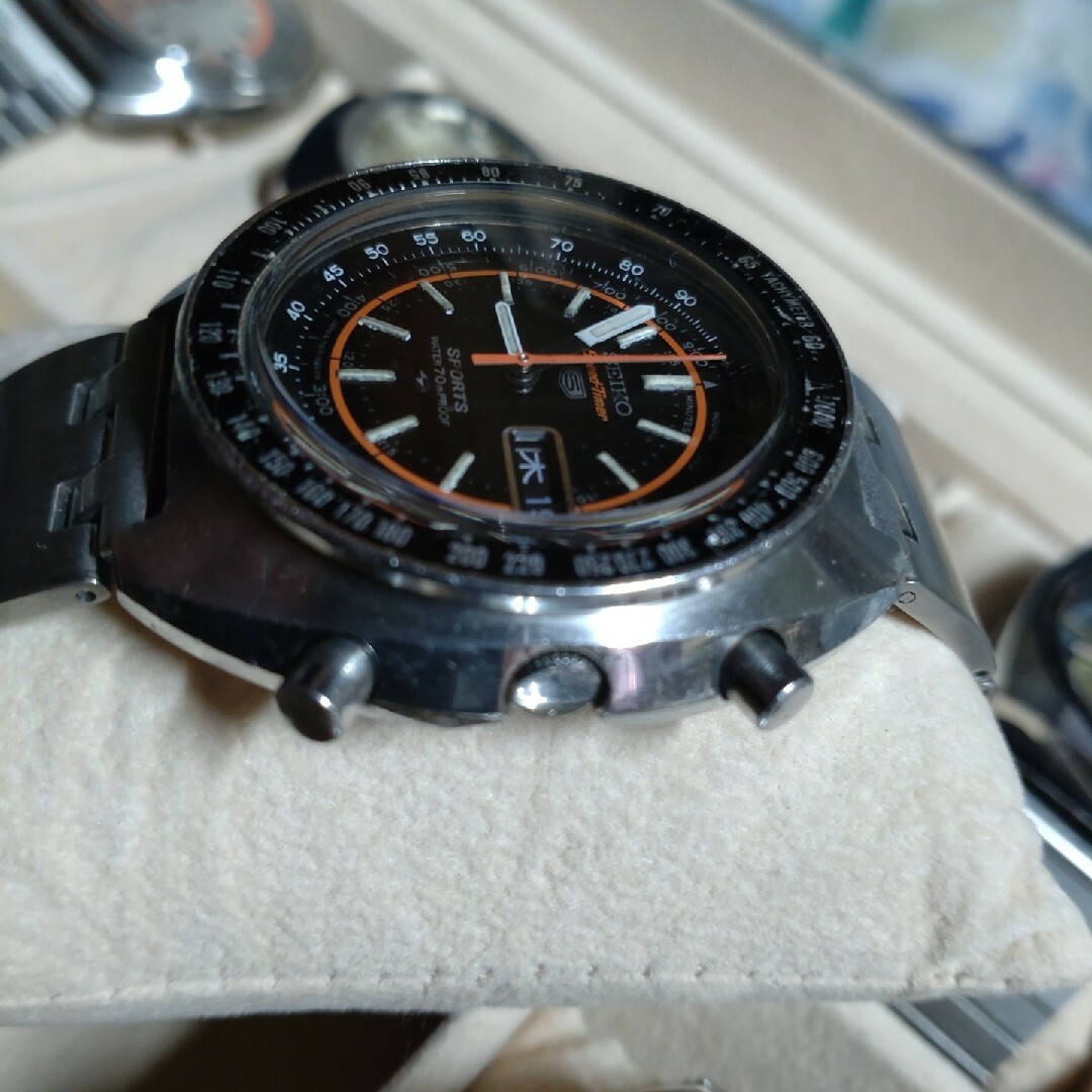 SEIKO - セイコーファイブスピードタイマー7017-6020赤ラリー SEIKO - セイコーファイブスピードタイマー7017-6020赤ラリー