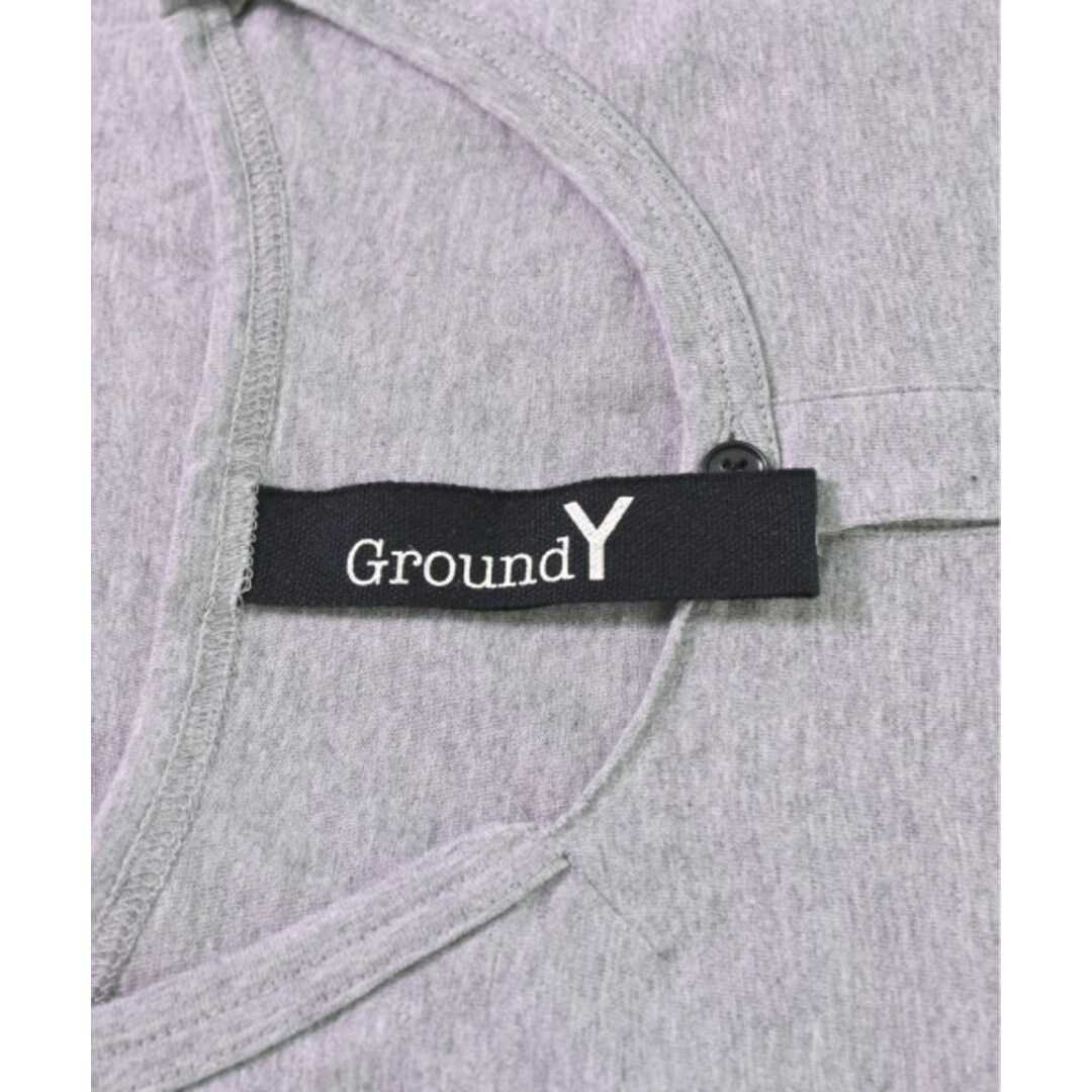 Ground Y(グラウンドワイ)のGround Y グラウンド　ワイ Tシャツ・カットソー 3(M位) グレー 【古着】【中古】 メンズのトップス(Tシャツ/カットソー(半袖/袖なし))の商品写真