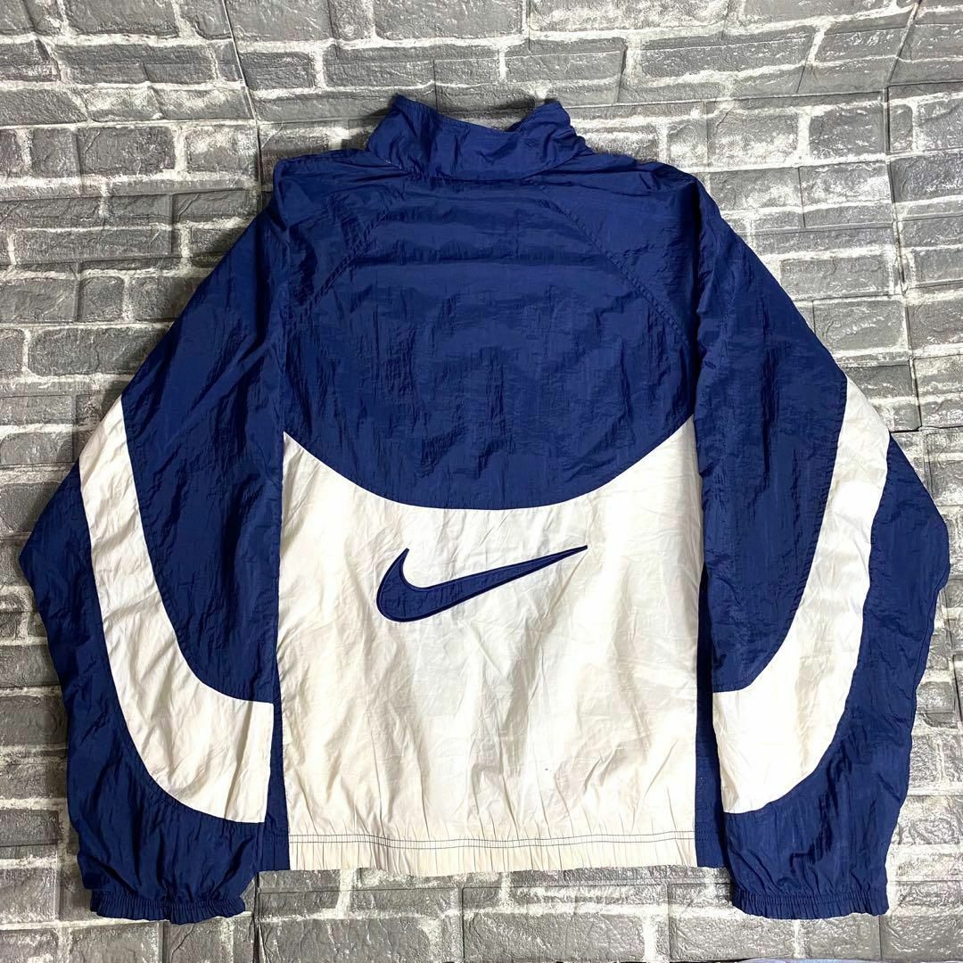 90s  NIKE 刺繍ロゴ  ナイロンジャケット ゆるだぼ