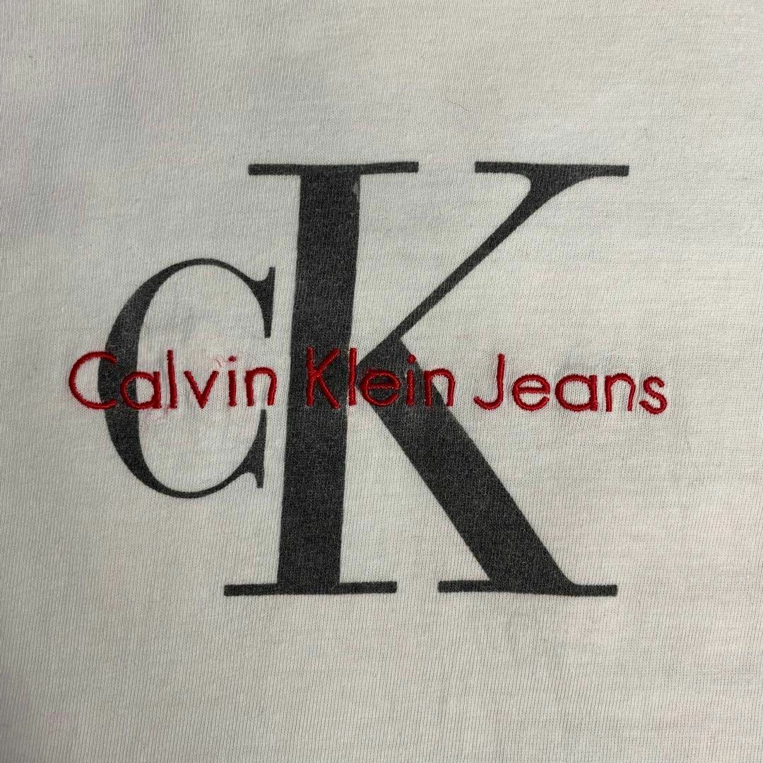 Calvin Klein(カルバンクライン)のカルバンクライン☆Tシャツ USA古着 デカロゴ 90s メキシコ製 メンズのトップス(Tシャツ/カットソー(半袖/袖なし))の商品写真