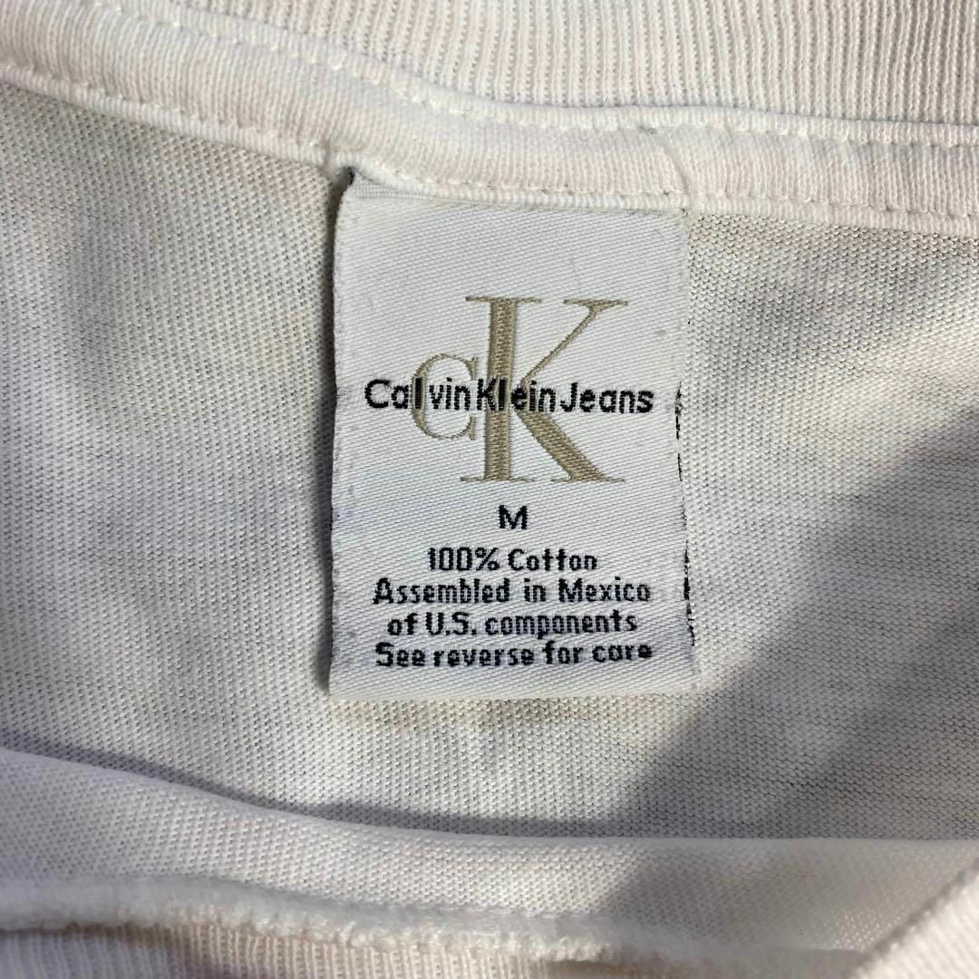 Calvin Klein(カルバンクライン)のカルバンクライン☆Tシャツ USA古着 デカロゴ 90s メキシコ製 メンズのトップス(Tシャツ/カットソー(半袖/袖なし))の商品写真