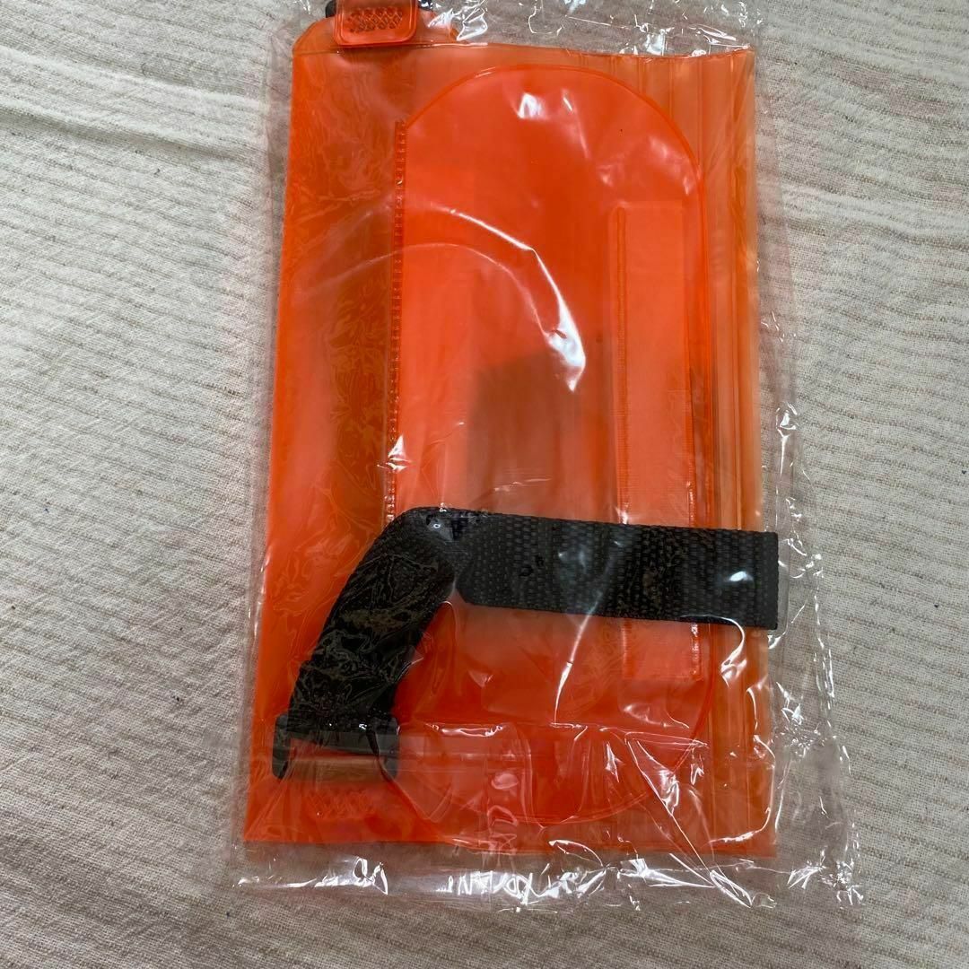 スマホ 防水ポーチ 防水ウエストバッグ カメラ 財布、鍵携帯 ポーチ オレンジ メンズのファッション小物(レインコート)の商品写真