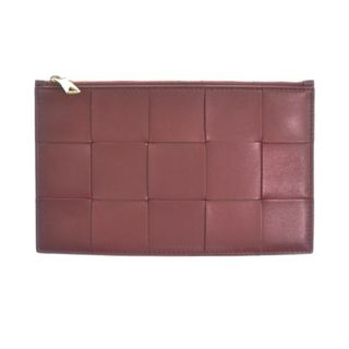 ボッテガヴェネタ(Bottega Veneta)のBOTTEGA VENETA ボッテガベネタ クラッチバッグ - 赤 【古着】【中古】(クラッチバッグ)