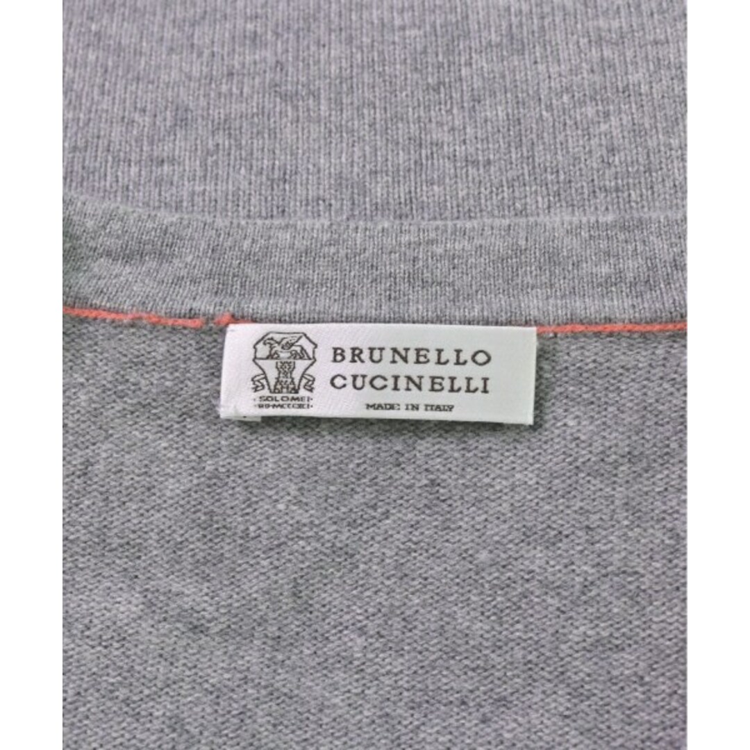 BRUNELLO CUCINELLI カーディガン 50(XL位) グレー