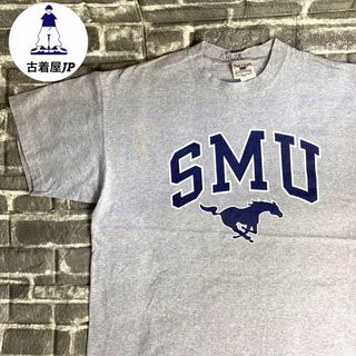 USA製 カレッジロゴTシャツ デカロゴ 90sゆるだぼ希少 USA古着(Tシャツ/カットソー(半袖/袖なし))