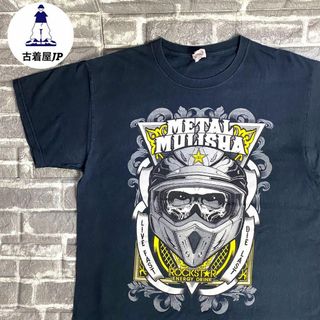 ジャージーズ(JERZEES)のジャージーズ☆プリントTシャツ ドクロ スカル L ゆるだぼ デカロゴ(Tシャツ/カットソー(半袖/袖なし))