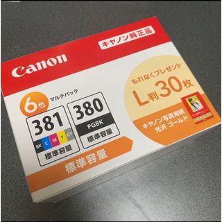 キヤノン(Canon)のCanon 純正 インクカートリッジ BCI-381+380 6色マルチパック(PC周辺機器)