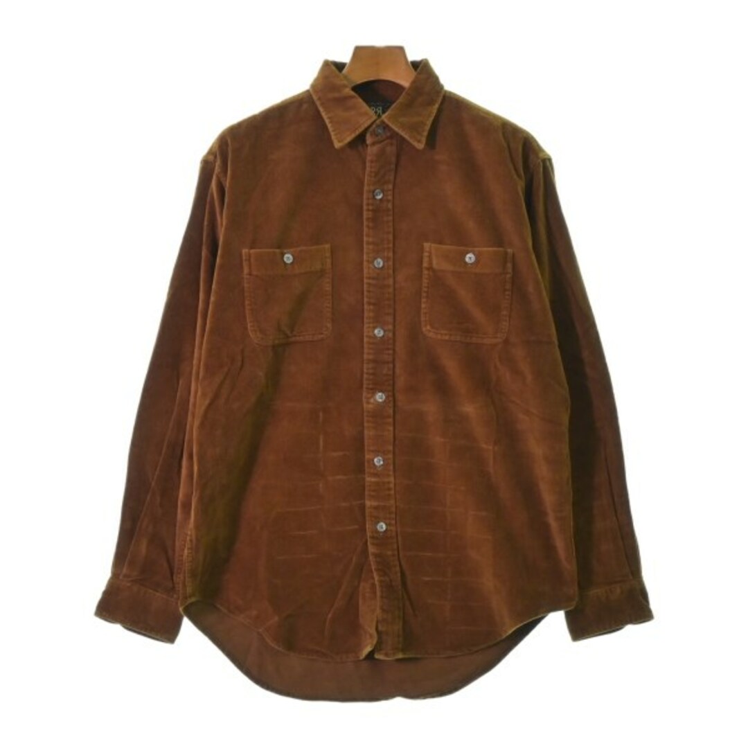 RRL(ダブルアールエル)のRRL ダブルアールエル カジュアルシャツ M 茶 【古着】【中古】 メンズのトップス(シャツ)の商品写真