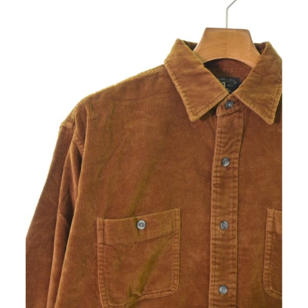 RRL(ダブルアールエル)のRRL ダブルアールエル カジュアルシャツ M 茶 【古着】【中古】 メンズのトップス(シャツ)の商品写真