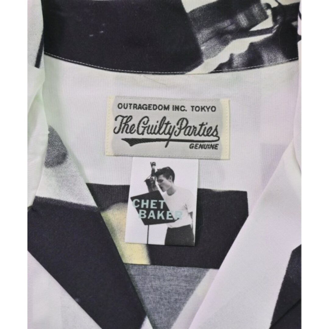 WACKO MARIA(ワコマリア)のWACKO MARIA カジュアルシャツ L 白x黒xピンク等(総柄) 【古着】【中古】 メンズのトップス(シャツ)の商品写真