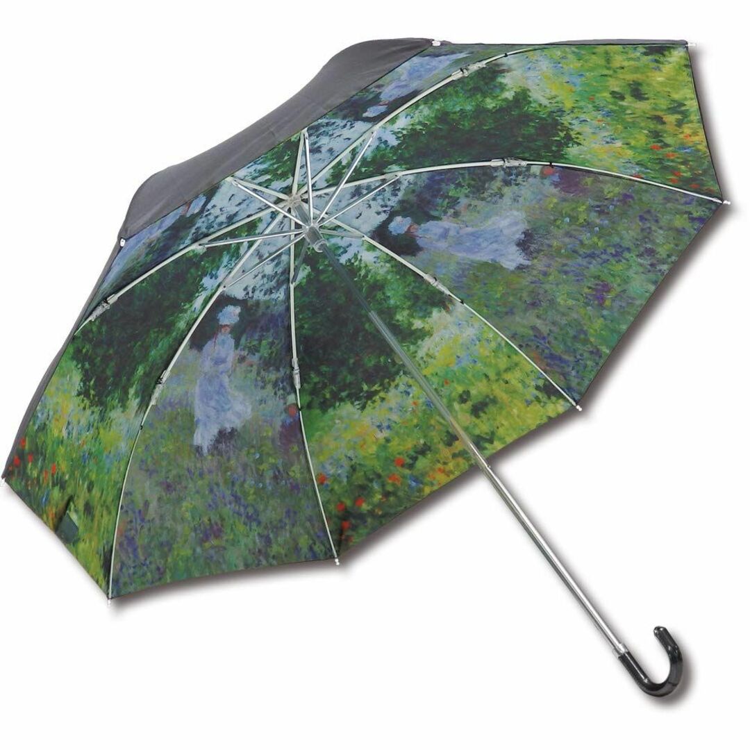 ユーパワー 名画折りたたみ傘晴雨兼用 モネ散歩 AU-02512