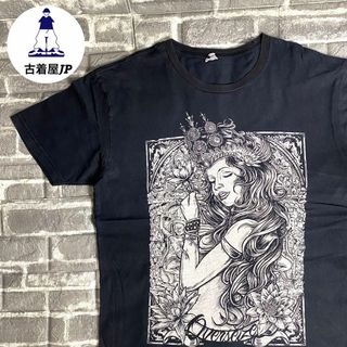 プリントTシャツ US古着 希少 デカロゴ ビッグシルエット L(Tシャツ/カットソー(半袖/袖なし))