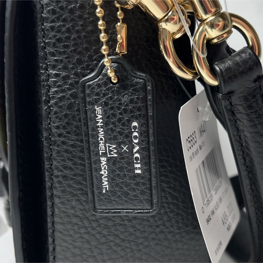 COACH - 【新品】COACH コーチ ショルダーバッグ バスキア ブラックの
