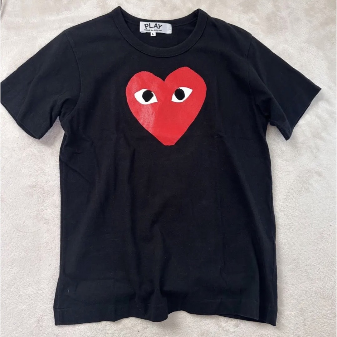 美品❣　プレイコムデギャルソンTシャツ　国内正規品❣レディースL❣ブラック