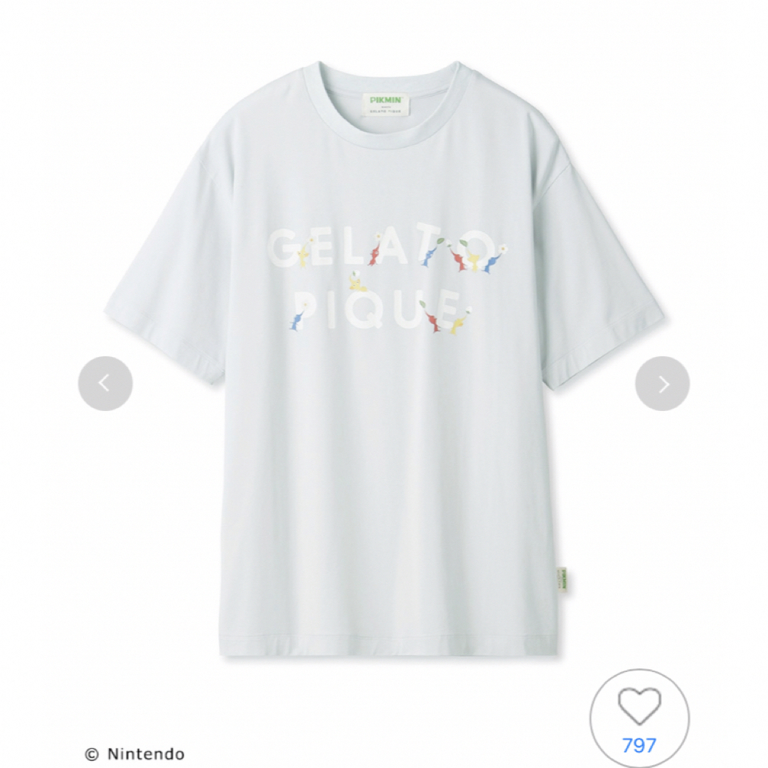 ジェラートピケ ピクミンプリントTシャツ WHITE - 通販