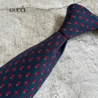 グッチ(Gucci)のグッチ【大剣8㌢ レギュラータイ】ネクタイ マイクロパターン 小紋 GGマーク(ネクタイ)