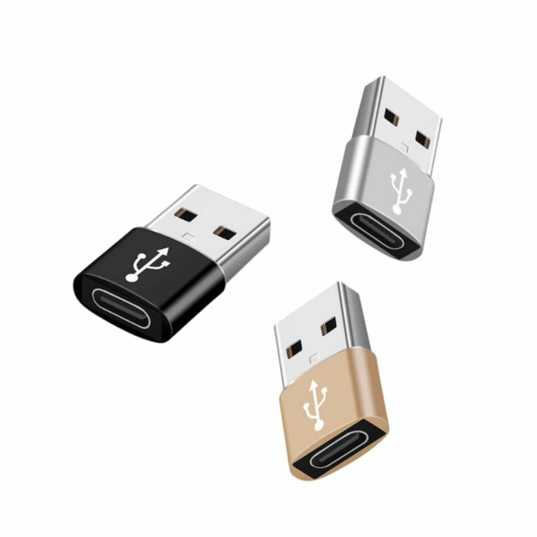 【在庫処分】Type-C USB変換アダプター 3個セット USB2.0 OTG スマホ/家電/カメラのPC/タブレット(PC周辺機器)の商品写真