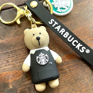 スターバックスコーヒー(Starbucks Coffee)のスターバックス 黒ベア キーホルダー ストラップ(キーホルダー)