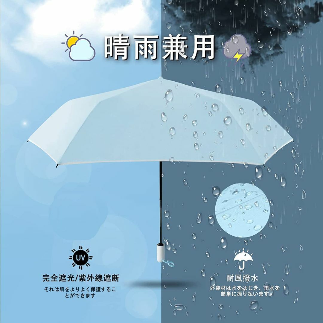 【色: 紫】Honsheng 猫の足傘 日傘 折りたたみ傘 uvカット 遮光 自 5
