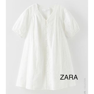 ザラキッズ(ZARA KIDS)のZARA キッズ　刺繍ワンピース　140 新品(ワンピース)