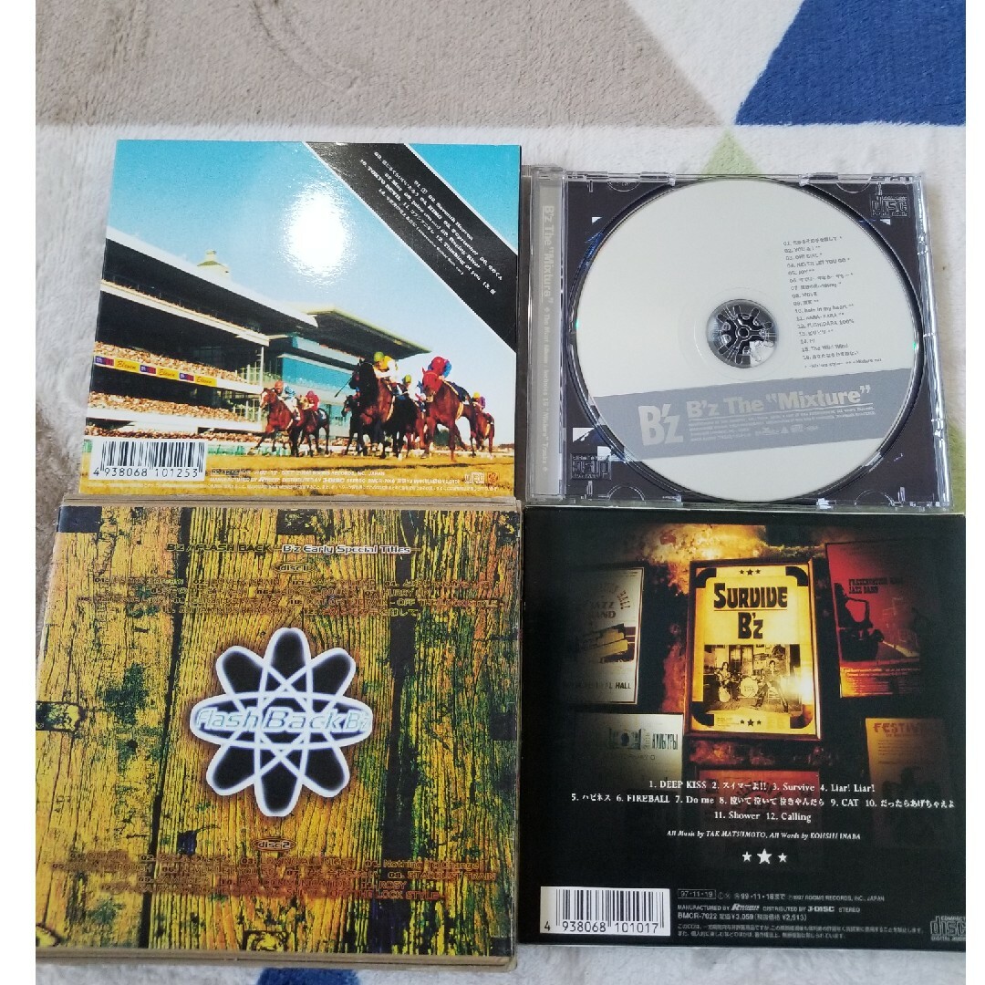 【B'z】ビーズ　アルバム3枚セット+シングル1枚おまけ付き エンタメ/ホビーのCD(ポップス/ロック(邦楽))の商品写真