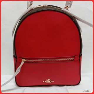 コーチ(COACH)の【キズ有り・写真参照】コーチ F76622 リュック レッド※お値下げ不可(リュック/バックパック)