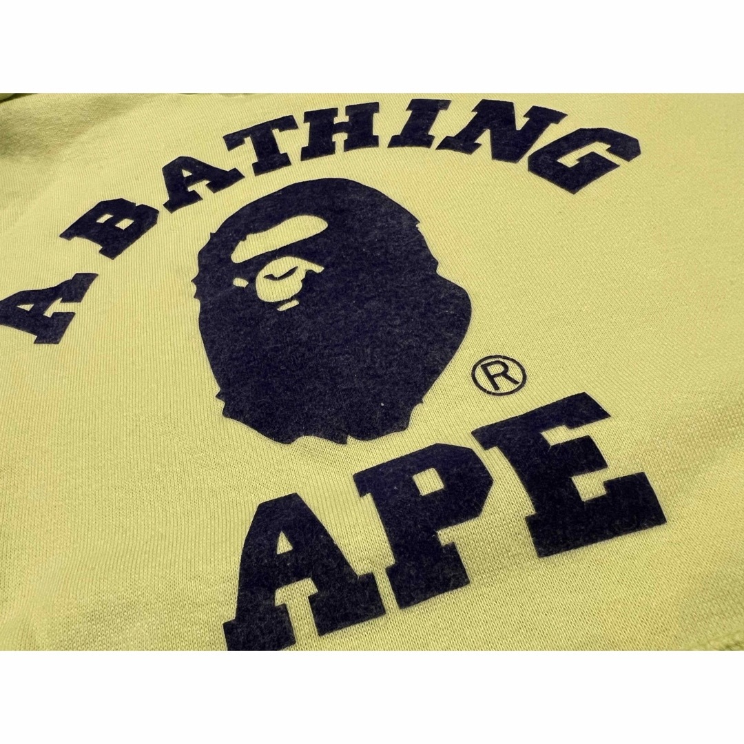 A BATHING APE アベイシングエイプ パーカー プルオーバー ライム www ...