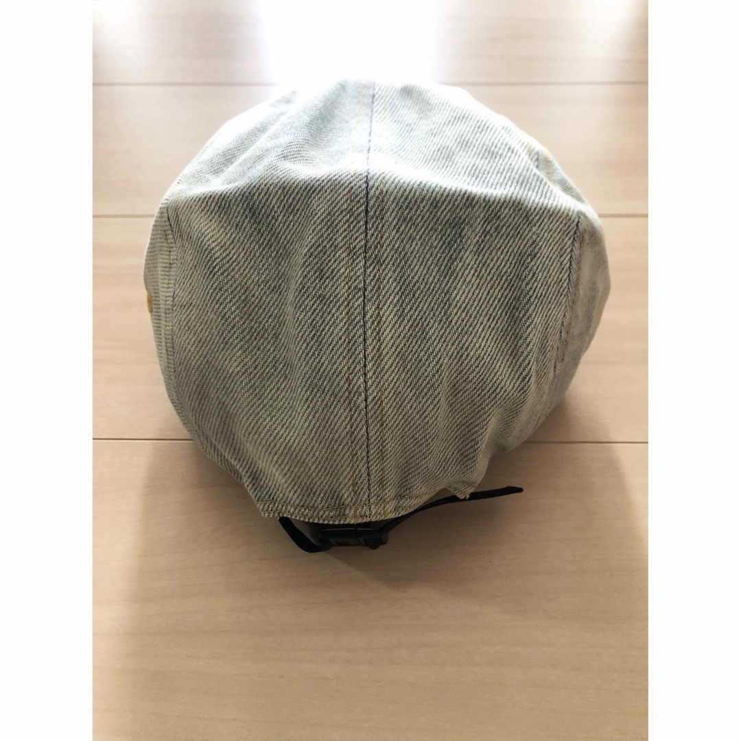 送込!! Supreme FrayedLogosデニム キャップ青