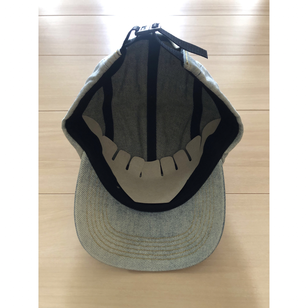 送込!! Supreme FrayedLogosデニム キャップ青