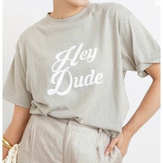 ドゥーズィエムクラス(DEUXIEME CLASSE)のAMERICANA HEY DUDE Tシャツ(Tシャツ(半袖/袖なし))