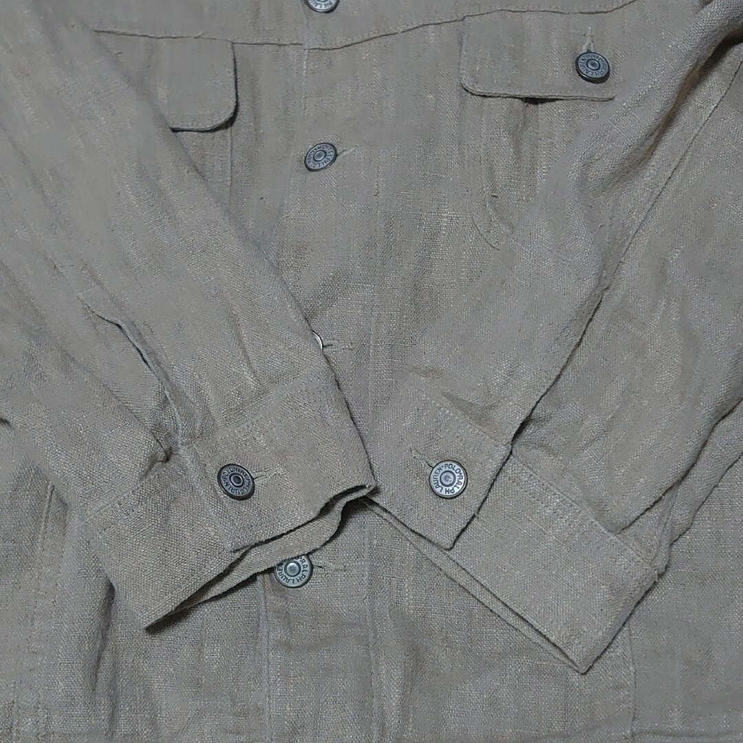 ★超美品★ ラルフローレン 90‘s ビンテージ麻ジャケット size LL