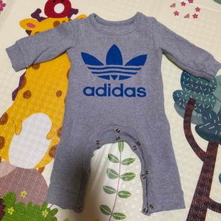 アディダス(adidas)のお値下げ！！新品同様！adidas★グレー　ロンパース★サイズS(ロンパース)