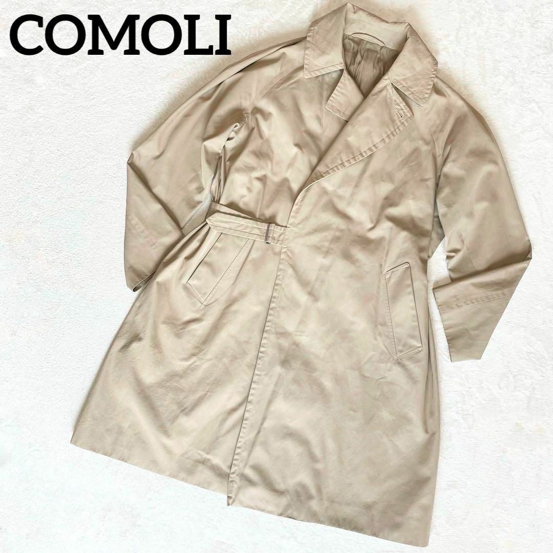 人気モデル✨】COMOLI☆トレンチコート☆Sサイズ☆ベージュ☆コットン