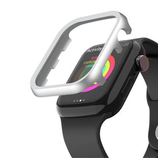 アップルウォッチ(Apple Watch)のアップル ウォッチ 文字盤 メタルフレーム カバー シルバー41(その他)