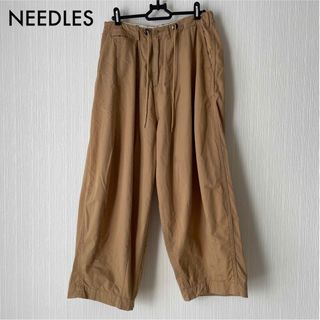 ニードルス(Needles)のNEEDLES ヒザデルパンツ ベージュ バギーパンツFatigue(ワークパンツ/カーゴパンツ)